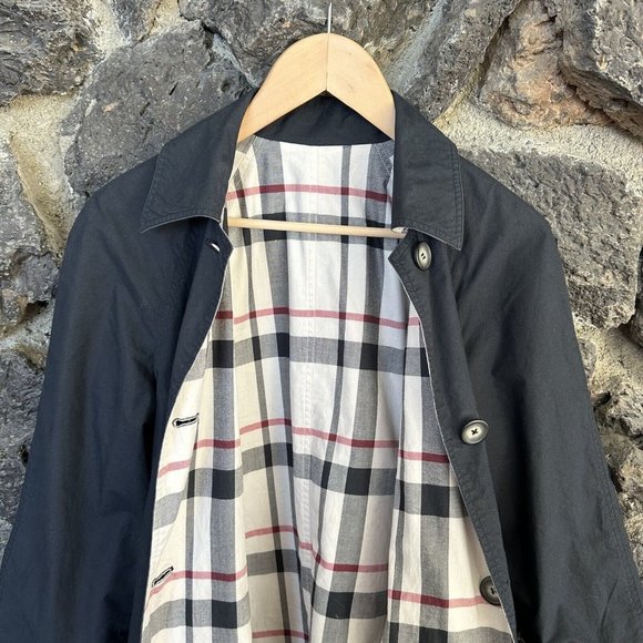 Pendleton Womens Jacket Reversible Blac & Plaid Check‎ Size Small - Picture 3 of 8